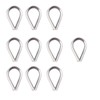 LAUQEE 6-Pcs Turnbuckle Tension Wire Rope with Eye&Hook (M6), 12-Pcs