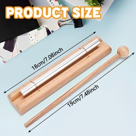 XOXVURI 1 x Energy Chime Percussion Wind Chime Percussion Trio Baton Sound Bar Meditation Instruments with Individual Sound for Prayer Yoga Healing Classroom