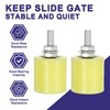 uxcell 8Pcs Slide Gate Guide Roller, 1.73" Nylon Rollers Gate