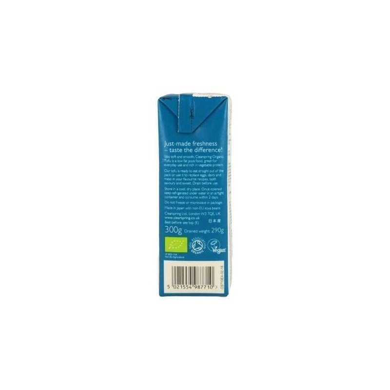 Organic Soft & Silken Tofu 300g (Clearspring)