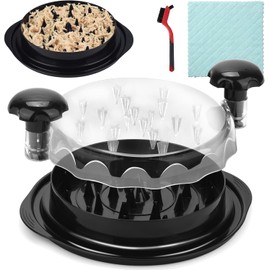 KERLIN Meat And Chicken Shredders Durable Transparent Chicken Shredder | Non-Slip | Dishwasher Safe |Convenient Chicken Shredder With Clear Lid