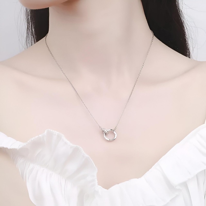 Collar de Plata 999 Primera Ley Chapado en oro 18K,