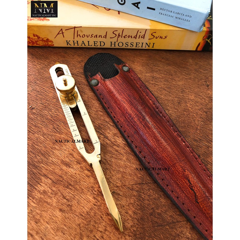 Proportional Divider 6 inch with Leather case- 6" Full Brass