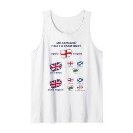 UK Makeup Union Jack Flag Explained Design Tank Top