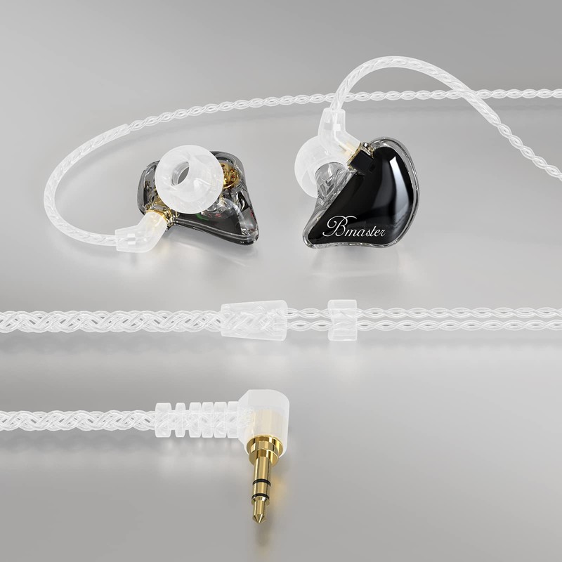 BASN Bmaster - Auriculares de triple monitor con dos cables