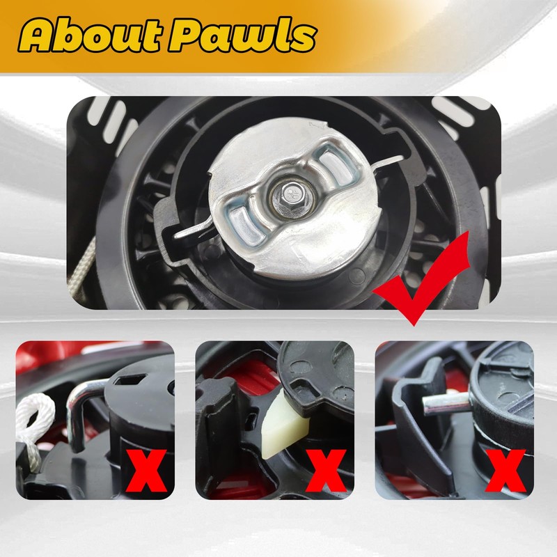 WOTIAN Pull Start Recoil Starter Assembly Compatible with Champion 196cc