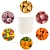 Yomjarl Onion and Potato Storage Bins,Stackable Plastic Pantry Bins with