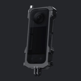 Frame Cage for Insta360 X3, Aluminum Alloy Protective Case Camera Cage, with 1/4in Thread, Cold Shoe Mount