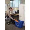Rubbermaid Commercial Products Stackable Recycling Bin, 14 Gallon, Blue Storage