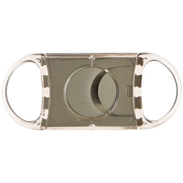 Visol "Swift" Double Blade Stainless Steel Cigar Cutter, Gray