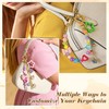 Metacipher 480 Pcs Keychain Making Kit with Alphabet Beads, Charms