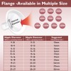 2pcs 14mm Soft Rim Flanges with 106 Degree Wider Opening