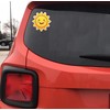 Cute Smiling Sun Vinyl Decal – Unique 5-Inch Waterproof Sticker