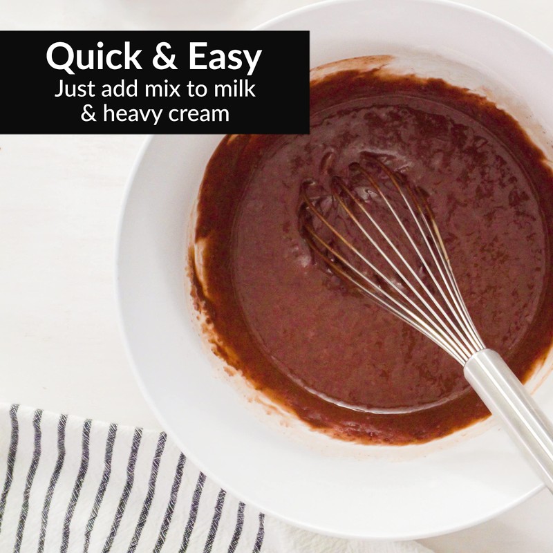 Nostalgia 2-Quart Homemade Premium Chocolate Ice Cream Starter Mix (8-Pack)