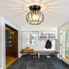 YYJLX Indoor Motion Sensor Ceiling Light Fixture Modern Cryatal Semi