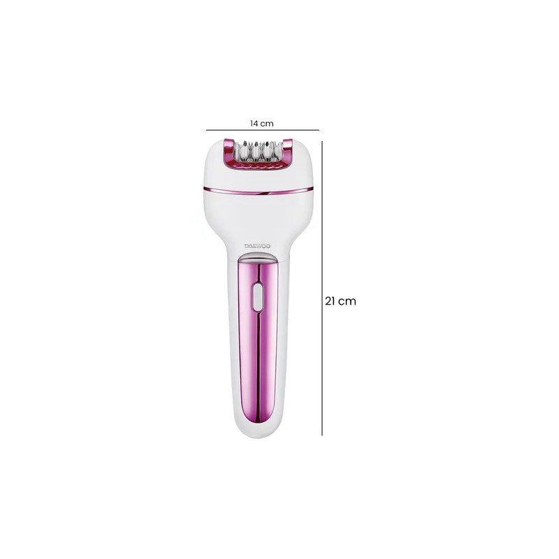 Depiladora Eléctrica Corporal Daewoo 3 En 1 Usb Dw-dgs2 Rosa