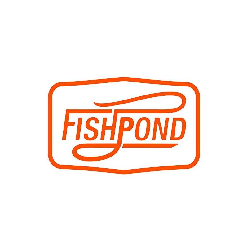 fishpond Thermal Die Cut Sticker - Double Haul Orange