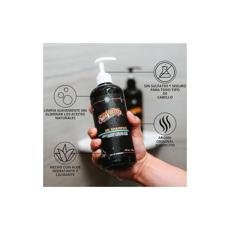 OG Shampoo by Suavecito for Men - 16 oz Shampoo