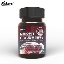 Pickers 모로오렌지 C3G 락토페린(1000mg*60정*1통/2개월분) Moro Orange C3G Lactoferrin (1000mg*60 tablets*1 bottle/2 months supply)