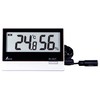 Shinwa Sokutei Digital Thermometer/Hygrometer, Smart B, Indoor/Outdoor Waterproof External Sensor
