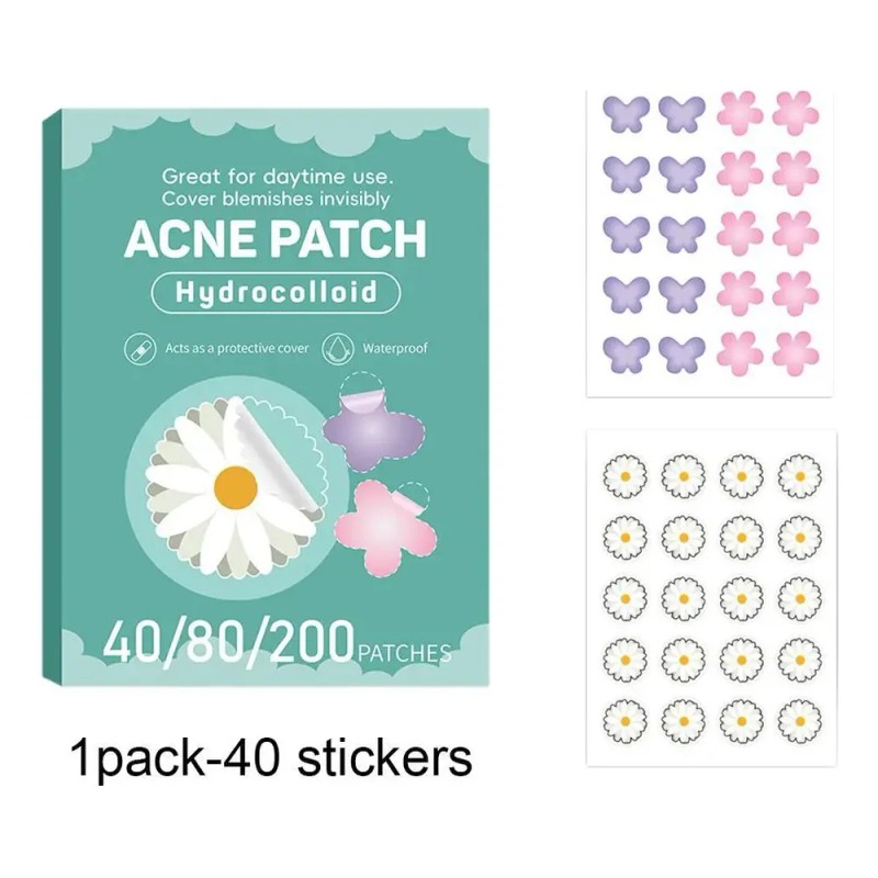 4080100200pcs Pe Acne Patch Skincare Cute Design