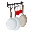 Wallniture Lyon Kitchen Rail with 10 Utensil Holder S Hooks