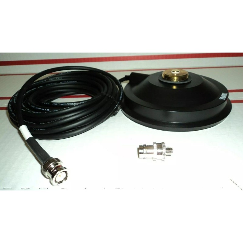 TRAM 5" Magnetic Mount w/ BNC Quick Change SMA Male