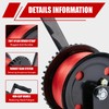 TYT 1600lb Boat Trailer Winch with 8M Red Strap, 2