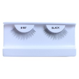 10 Pairs 100% Human Hair False Eyelashes Natural Black #507