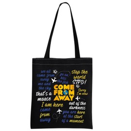 Come From Away Tote Bag - Musical Inspired Gift Merch (Black CA)