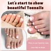 Bellelfin 120Pcs Press on Toenails Short, Pink Ombre Toenails Press