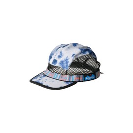 KAVU Trail Runner Strapcap Water Resistant Five Panel Fishing Cap Low Profile - Sky Tie Dye - L