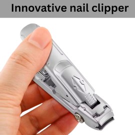 Nail Clippers for Men with Catcher No Splash, Cool Car Model Large Heavy Duty, Gift for Men Dad Husband Boyfriend, Unique Nail Cutter (Silver)