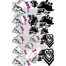 Tactical Penguin Metal Maiden Stencil, 7x11", High Bake - High Heat - Oven Cured Precut Flexible Vinyl Sheet for Cerakote, Gunkote, & Duracoat DIY Spray Paint/Airbrush Coating Projects