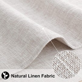 homing Neutral Beige Cloth Placemats Set of 4 – Cotton Linen Blend Washable Farmhouse Dining Table Mats for Indoors & Outdoors, Easy to Clean, 13 x 19 Inch