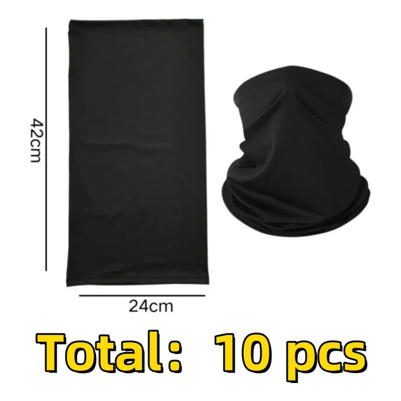 10 Piezas Pasamontanas Media Cara/balaclava/pasamontañas