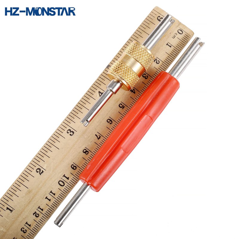 HZ-MONSTAR Valve Core Kit, 100 Pieces, R12, R134a, R410, R32,