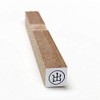 Rubber Stamp with Round Frame, 0.3 inch (8 mm) Round