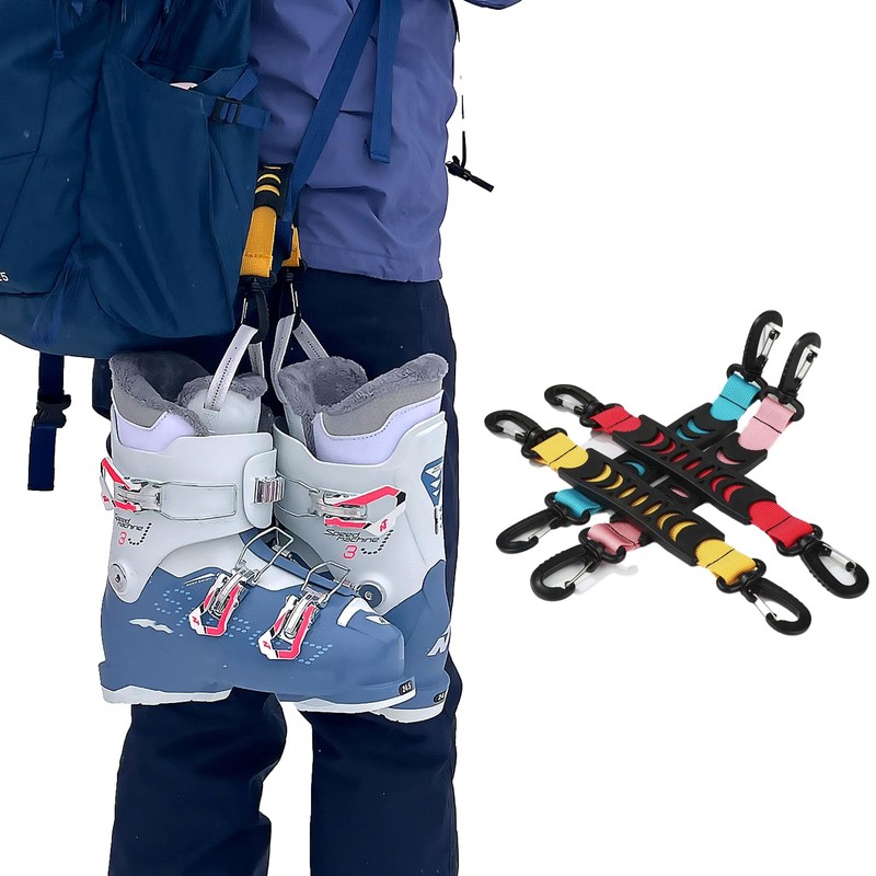 PikaBella Ski Strap, Ski Band, 2-Way Portability, Ski Carry Belt,