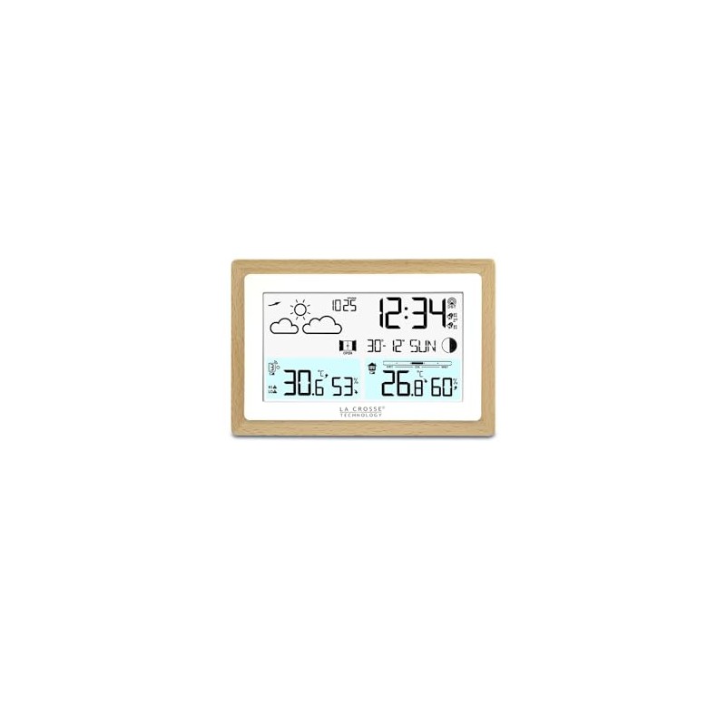La Crosse Technology WS6282 Weather Station with Wooden Contour