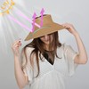StilvollMao Sun Visor Hats for Women, Straw Sun Hat Wide