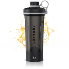arendo Electric Protein Shaker Bottle, 700ml, 25 Mixing Cycles per Charge, USB-C, Leakproof, BPA-Free, Perfect for Mixing Powdered Shakes pre Workout, Premium Shaker for Protein Shakes