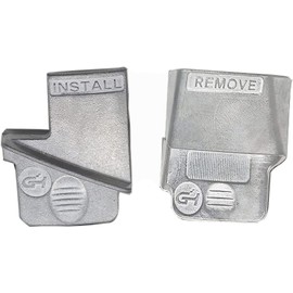 ZKTOOL 2-Piece Metallic Disassembly/Assembly Tools Set for Car Stretch Fit V-Ribbed Belt, Car Ribbed Drive Belt Remover Installation Tool Set, Belt Removal/Installation