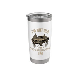 Im Not Old Im Classic Grandpa Car Graphic Vintage Stainless Steel Insulated Tumbler