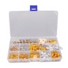 206pcs Dreadlocks Hair Jewelry Rings DIY Alloy Metal Golden Silver