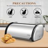 ENLOY Bread Box for Kitchen Counter, Stainless Steel Roll Top