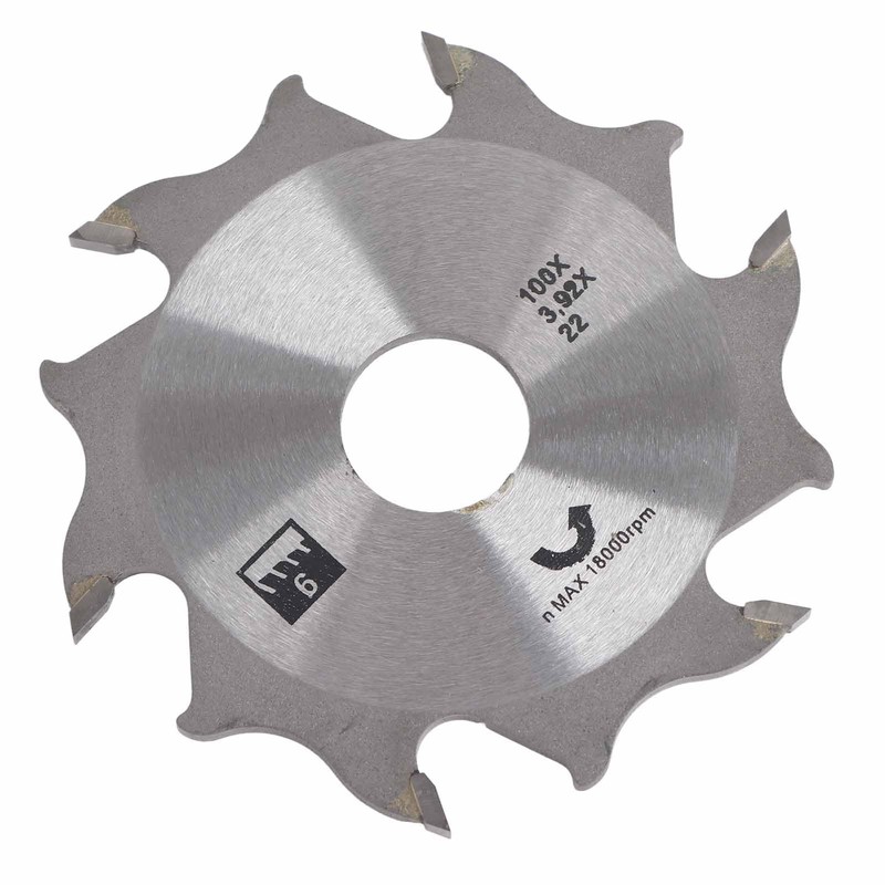 Fafeicy Carbide Biscuit Joiner Blade 100mm 4-Inch 8 Teeth 18000rpm