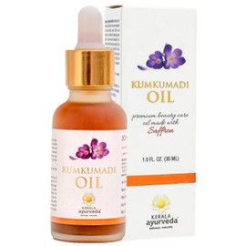 Kerala Ayurveda Kumkumadi Face Serum for All Skin Types (1 Fl Oz) | Saffron & Lotus Infused Brightening Serum | Reduces Wrinkles, Pigmentation & Dark Spots | Anti-Ageing Solution | Ideal for Gua Sha