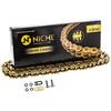 NICHE Gold 420 X-Ring Chain 122 Links With Connecting Master