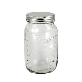 Grant Howard Glass storage jar, Clear